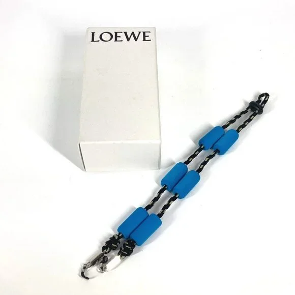 LOEWE Glasses Sunglasses Eyeglasses strap Canvas Black/blue